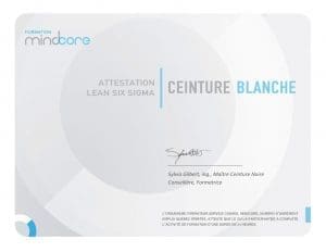 Attestation Ceinture Blanche